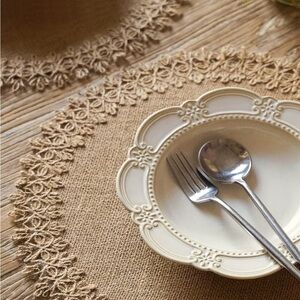 Boho Natural Jute Placemats – Set of 6 🌿